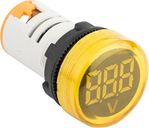 Индикатор значения напряжения желтый ED16-22VD 500В, EKF