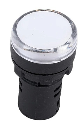 Индикатор LED белый AD22DS 24В AC/DC IP40 IEK