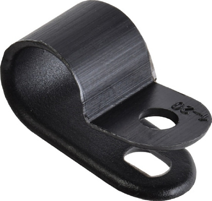 Скоба крепежная 9мм нейлоновая Черная (50шт) IEK, уп