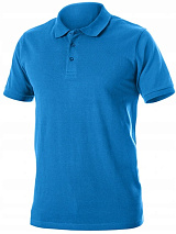 Рубашка-поло хлопковая синяя 2XL (56) HOEGERT