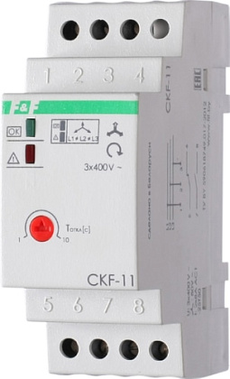 Реле контроля и чередования фаз CKF-11 (3ф, 10А, рег. времени откл)