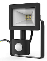 Прожектор LED 6500K 10W 850Lm IP65 ИК-датчик черный Gauss