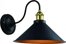 Светильник настенный MANI 1, 4052, AC220-240V, 50/60Hz, 1*E27, IP20, O22CM, одинарный, цвет черный/з