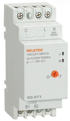 Фотореле RD-ST1, 1NO, 25А с датчиком