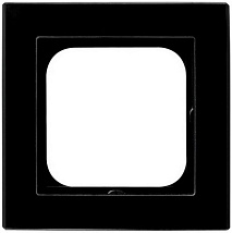 Рамка R-1RG/32 1112 чёрная одинарная (стекло)