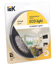 Лента 5м LSR-3528WW60-4.8-IP20-12V 60LED/м 4,8Вт/м 3000K IEK