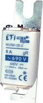 Предохранитель быстродействующий керам. плавкий S000UQU/80/35A/690V aR