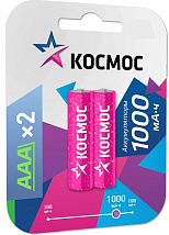 Аккумулятор AAA 1000mAh Ni-Mh КОСМОС BL-2