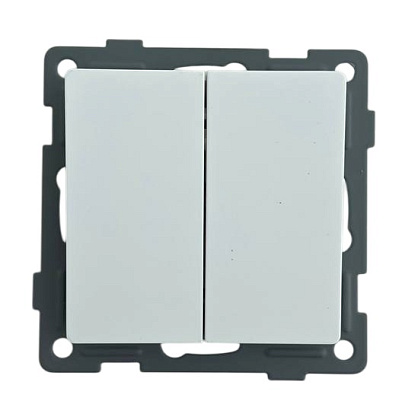 Выключатель проходной 2-кл. белый U1A-002-2 SoftTouch AWSPRODUCTS