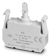 Светодиод B5 бел. 12-30В AC/DC IP40 Emas