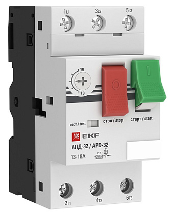 Авт. защиты эл. двигателя АПД-32 (13-18А)  PROXIMA EKF