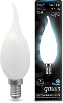 Лампа LED CB35 E14 4100К 5Вт 450Лм Filament OPAL Gauss