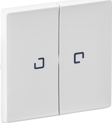 Лицевая панель для Выключатель 2-кл. с подсв Бел  LIFE LEGRAND