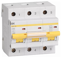 Автоматический выключатель ВА47-100 C40/3 10кА IEK