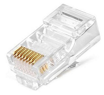 Коннектор RJ45 8P8C под витую пару Cat.5e 125МГц, универ. ножи 3Р, 0,41-0,52, неэкранированный (в уп