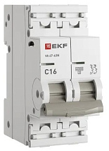 Автоматический выключатель ВА 47-63N C16/2 6кА Proxima EKF (без НДС)