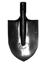 Лопата штыковая с ребрами жесткости остроконечная  ЛКО S=1,5 мм (1Э)