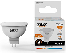 Лампа LED MR16 GU5.3 3000K 12В 7Вт 530Лм Elementa Gauss