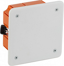 Коробка распаячная KRP 120х92х45мм для полых стен саморез пласт. лапки, крышка IP20 ЭРА