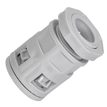 Муфта вводная для гофрированных труб MVN25 IP40 серая IEK