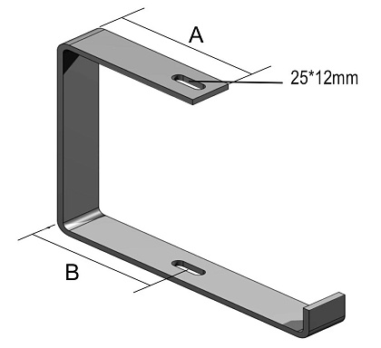 Крепежная скоба потолочная HDOBZ 180*200