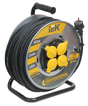 Удлинитель на катушке 4гн. 50м с/з IP44 КГ 3х1,5мм2 PROFESSIONAL IEK