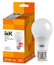 Лампа LED-A60 eco 20Вт 230В 3000К E27 1800Lm IEK