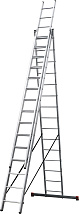 Лестница алюминиевая трехсекционная 3*15 NV1230 (1230315) (NV)