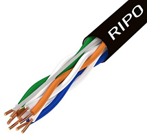 Кабель RIPO Plus UTP cat 5e PE 4*2*24AWG Cu Outdoor Fluke Pass (КСВПП-5e 4*2*24AWG)