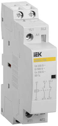 Контактор модульный КМ20-11М (кат.230V AC 20А 1но+1нз) IEK