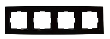 Рамка 4-я чёрная SD-P1020B "Standard" AWSproducts