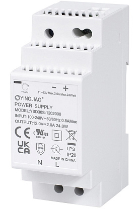 Источник питания YSD30S2401250 AC/DC 24В,1.5А,36Вт на DIN рейку