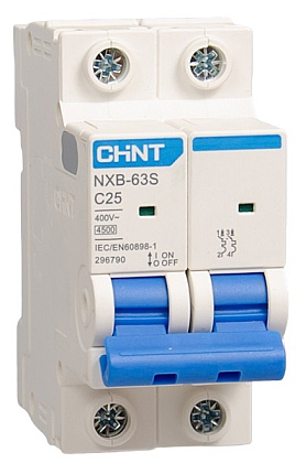 Автоматический выключатель NXB-63S C25/2 4.5кА CHINT