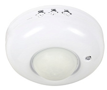 Датчик движения ДД 020B 800Вт 360гр.6м IP33 инфракрасный белый IN HOME