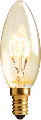 Лампа LED C35 E14 2000K 2.3Вт 125Lm Vintage Sylvania