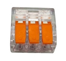 Клемма рычажковая 3 отверстия 0,2-4,0 32А SN-221413N (100шт) AWSPRODUCTS