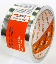 Алюминиевая лента 50мм х 40м 50мкм SMART tapes инд.уп. (темп.режим до 120°С)