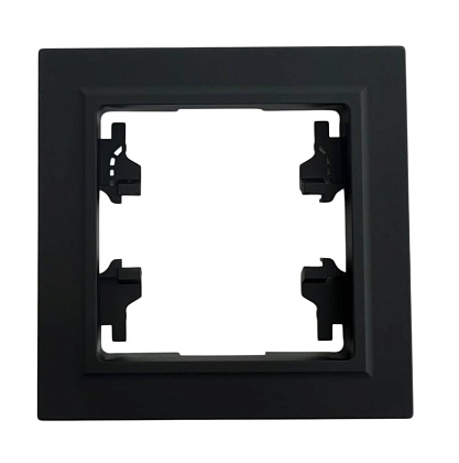 Рамка 1-я чёрная U2B-028 SoftTouch "Uno" AWSproducts