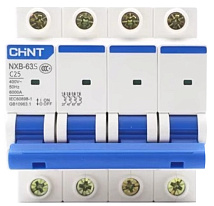 Автоматический выключатель NXB-63S C25/4 4.5кА CHINT