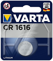 Элемент питания Varta 6616 ELECTRONICS CR1616 BL1 (10 шт/100шт) 1616