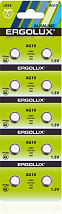 Батарейка G10 (389A/LR1130/189) ERGOLUX BL-10