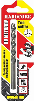 Сверло по металлу 10,0 мм Trio Cutter Hardcore