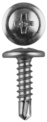 Саморез с прессшайбой со сверлом 4,2*41 (250 шт.) (Зитар)