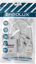Кабель удлинитель ERGOLUX ELX-EC01P-USB (USB (АМ)-USB (AF), 2м, PVC, Черный, Пакет)
