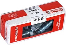 Болт М12*50 DIN933 цинк (12 шт.) (Стройбат)