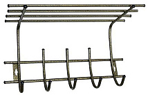 Вешалка для одежды 5 крючков + полка метал/бронза ВМ-124 ХС