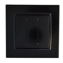 Выключатель 3-кл. чёрный SD-P1010B AWSPRODUCTS