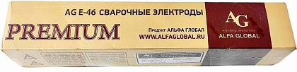 Электроды AG E-46 PREMIUM ф3,2х350мм (1кг), НАКС Alfa Glob