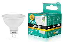 Лампа LED MR16 GU5.3 3000К 5Вт 370Lm 12В Camelion