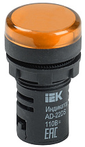 Индикатор LED желтый AD22DS 24В AC/DC IP40 IEK